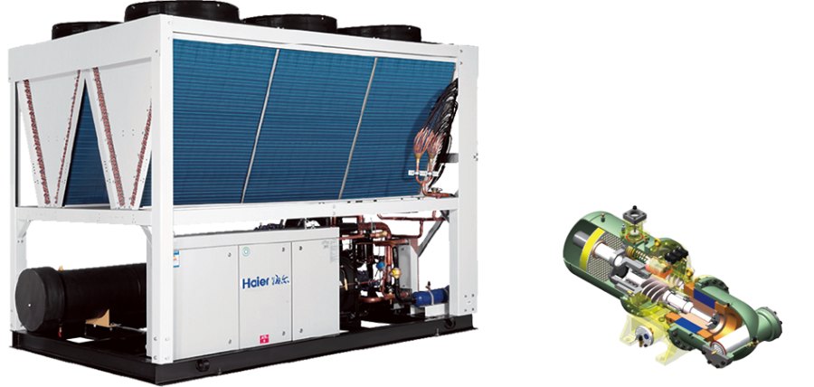 Винтовой чиллер Haier CI0360PANF с воздушным охлаждением Винтовой чиллер Haier CI0360PANF с воздушным охлаждением